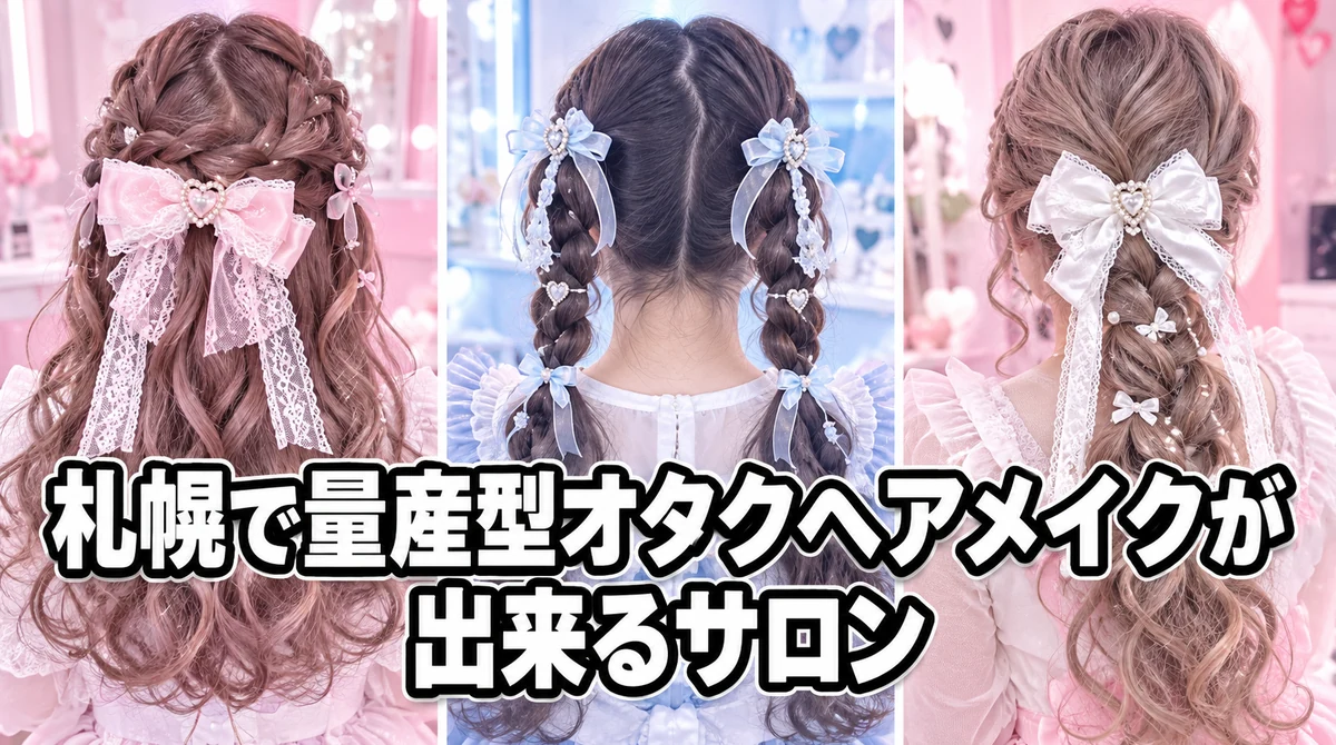 札幌で量産型オタクヘアメイクができるヘアセットサロン